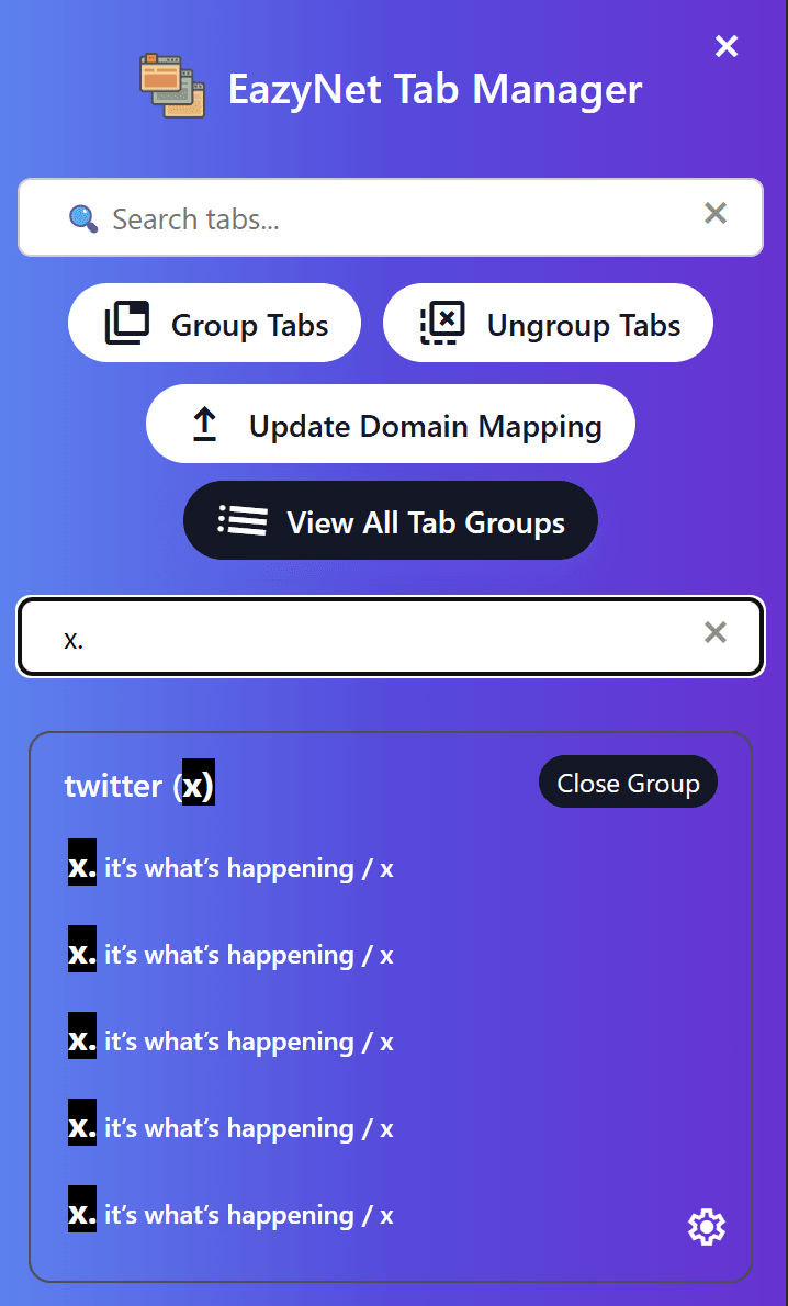🔍 Search Tab Groups