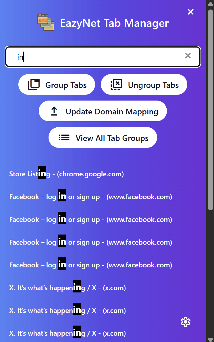 🔍 Smart Tab Search