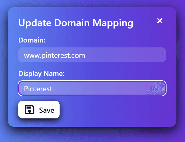 ⬆️ Update Domain Mapping